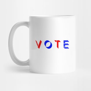 Vote For Blue And Red Mug